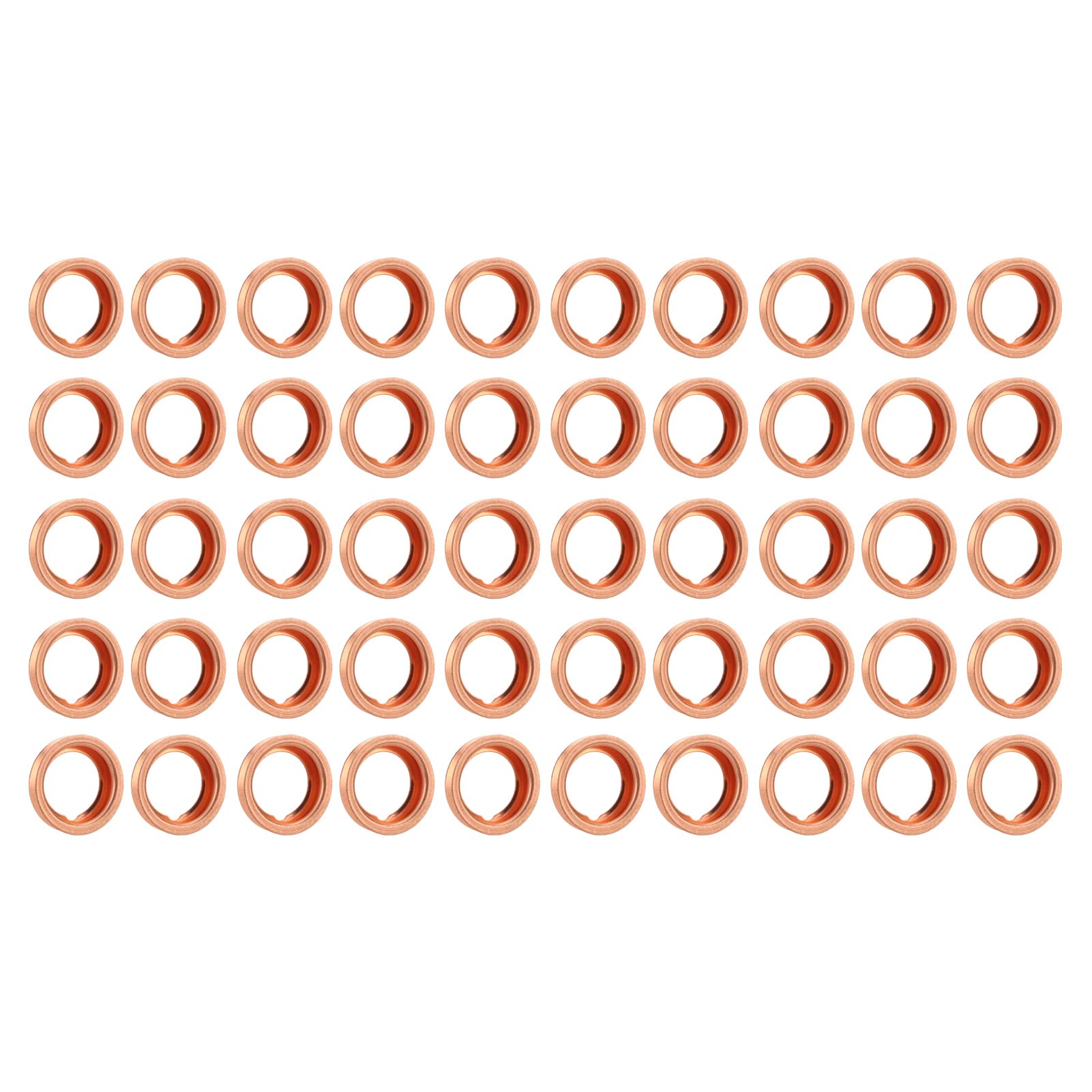 Oil Drain Plug Gasket - 10 Pack Durable Oil Resistant Crush Washers (1102601M02) for Car Engine Maintenance, Rustproof Automotive Accessories Replacement - Perfect for Oil Changes & DIY Auto Repairs