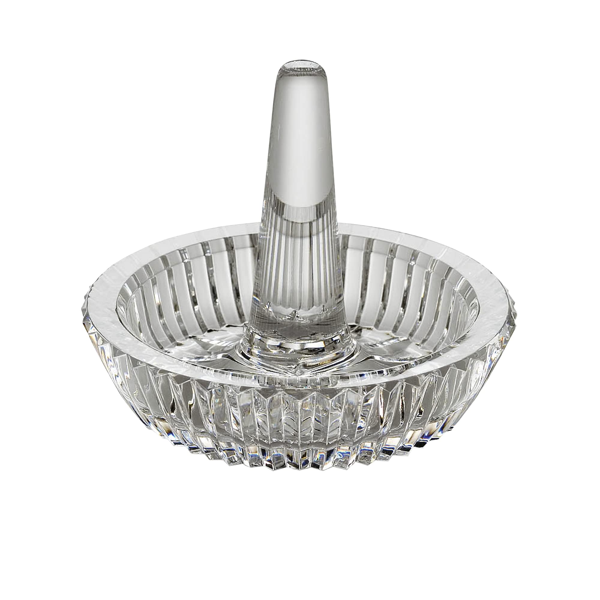 Waterford Crystal Round Ring Holder - Elegant Jewelry Organizer for Engagement, Wedding, and Fashion Rings | Perfect for Dresser, Vanity, or Gift Box Display