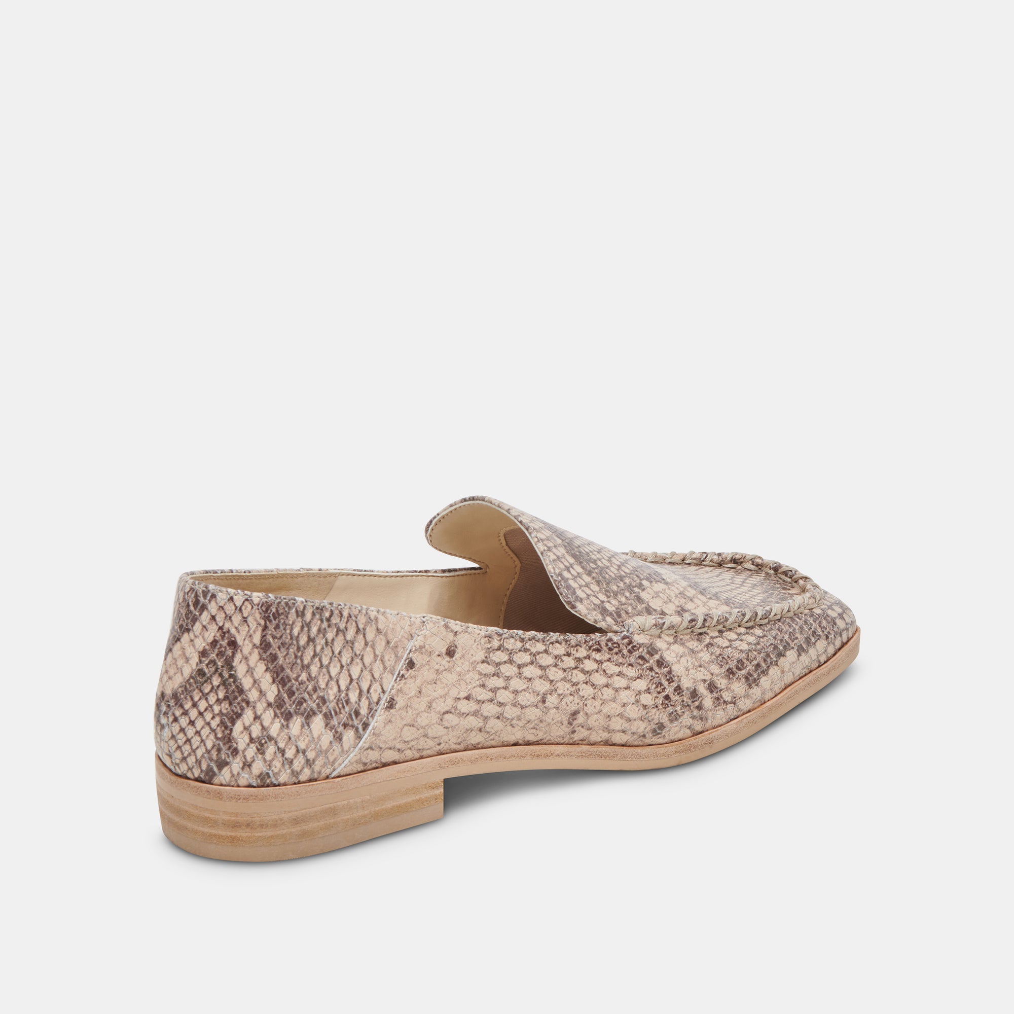 BENY Women's Flats Sand Snake Embossed Slip-On Shoes - Comfortable & Stylish for Casual Wear, Office, and Travel