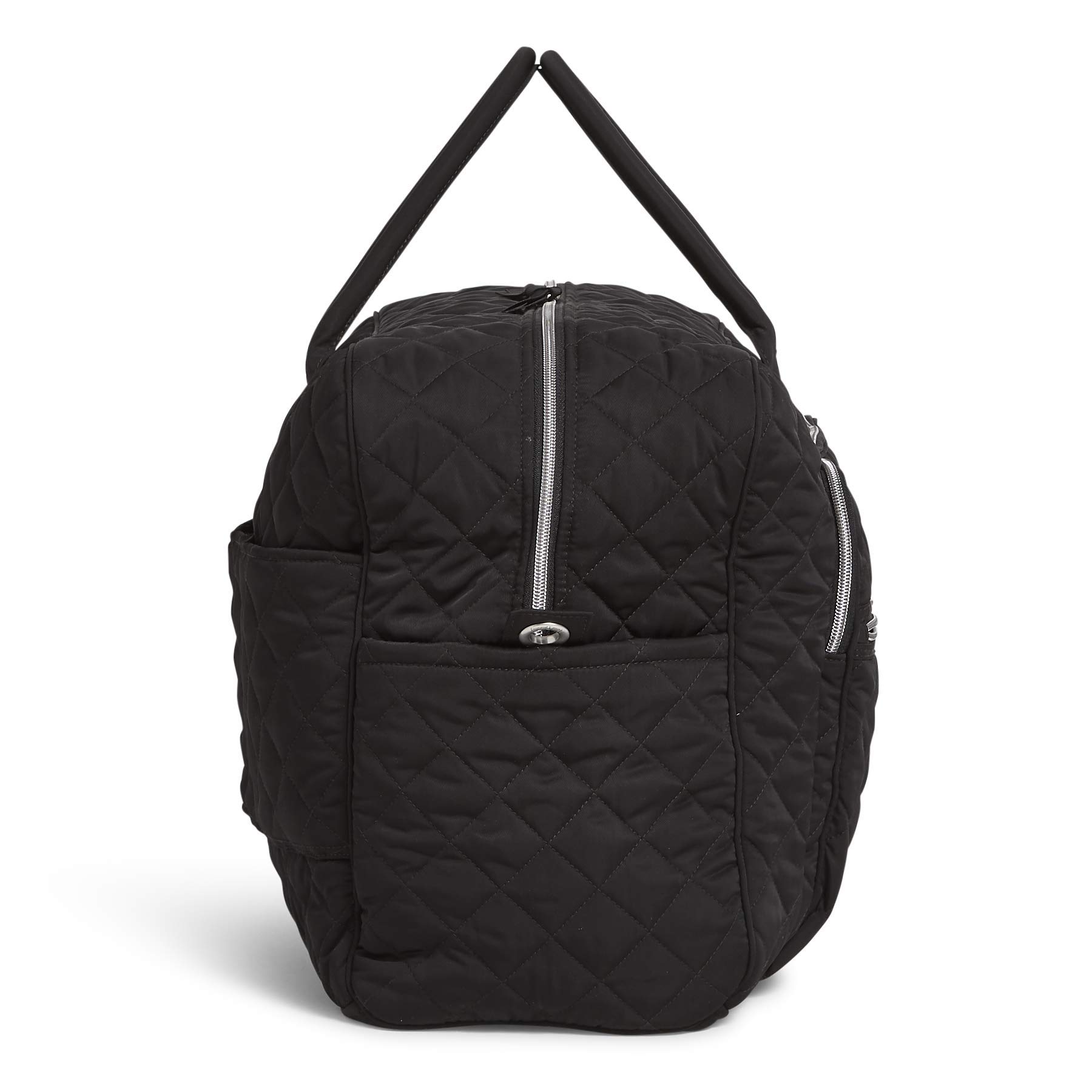 Vera Bradley Women's Performance Twill Grand Weekender Travel Bag - Spacious Carry-On Luggage for Women, Black, One Size - Perfect for Weekend Trips, Business Travel & Overnight Stays