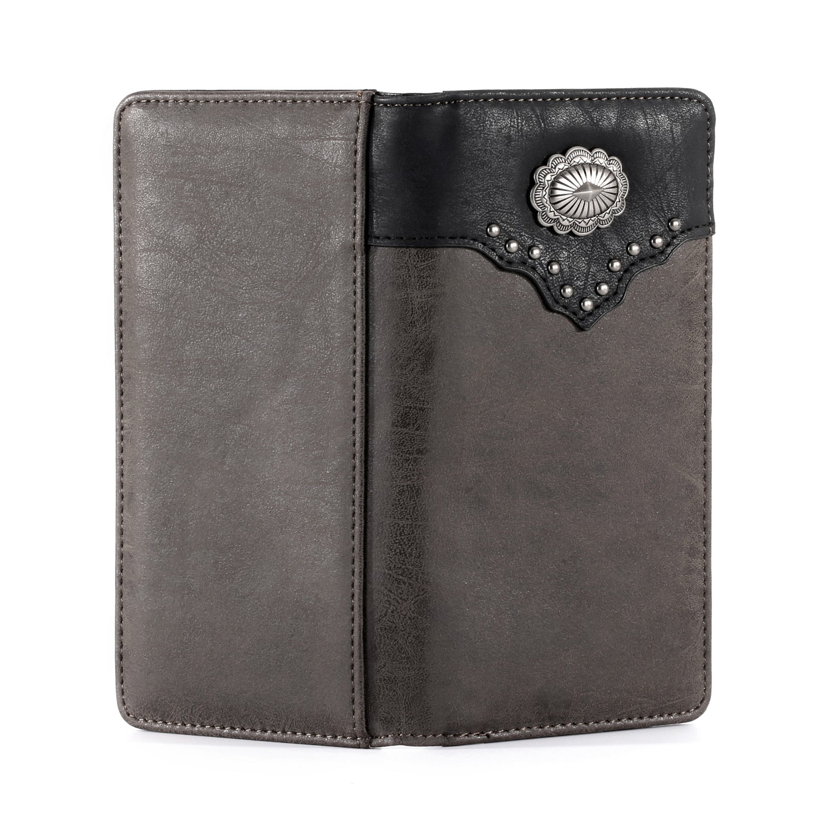 Montana West Color Block Navajo Concho Bifold Long Wallet for Women - Stylish Leather Wallet with Card Slots & ID Window - Perfect for Everyday Use, Travel, and Gift Giving