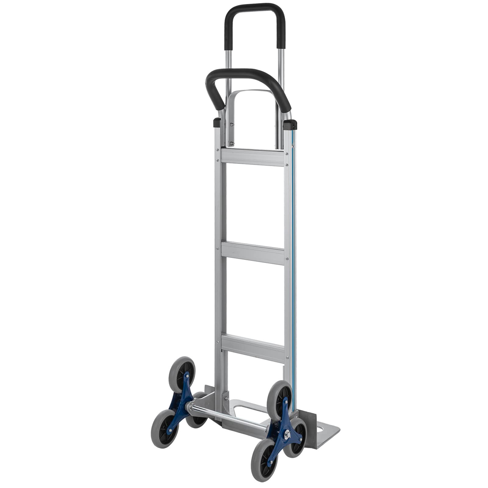 Heavy Duty 550 LBS Aluminum Stair Climbing Hand Truck - 60 Inch Hand Cart Dolly for Moving Appliances, Furniture & Heavy Loads Up Stairs - Warehouse & Home Use