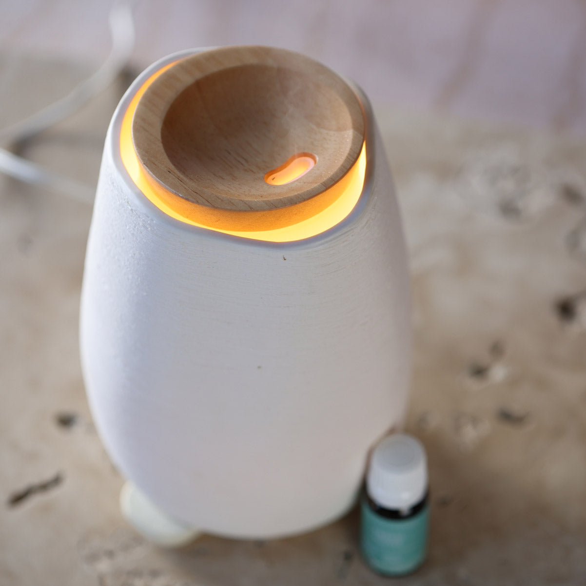 Aroma Fern Ceramic Essential Oil Diffuser & Sleep Sanctuary Trio Set - Perfect for Aromatherapy, Relaxation, and Bedroom Decor