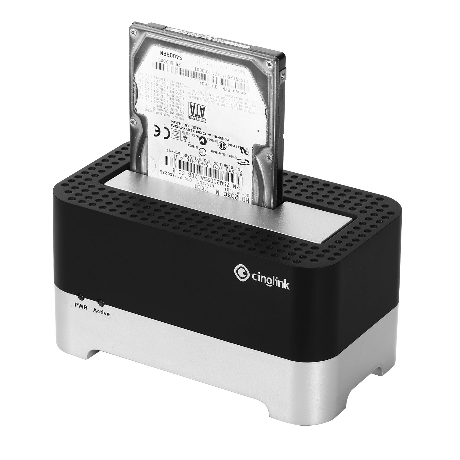 Cinolink USB 3.0 to SATA 2.5/3.5 Inch HDD SSD External Hard Drive Docking Station with 4ft USB 3.0 Cable - Supports up to 12TB, Compatible with Windows PC, Mac, Linux, Android TV, PS4, Xbox One - Perfect for Data Transfer, Backup & Gaming Storage Expansion