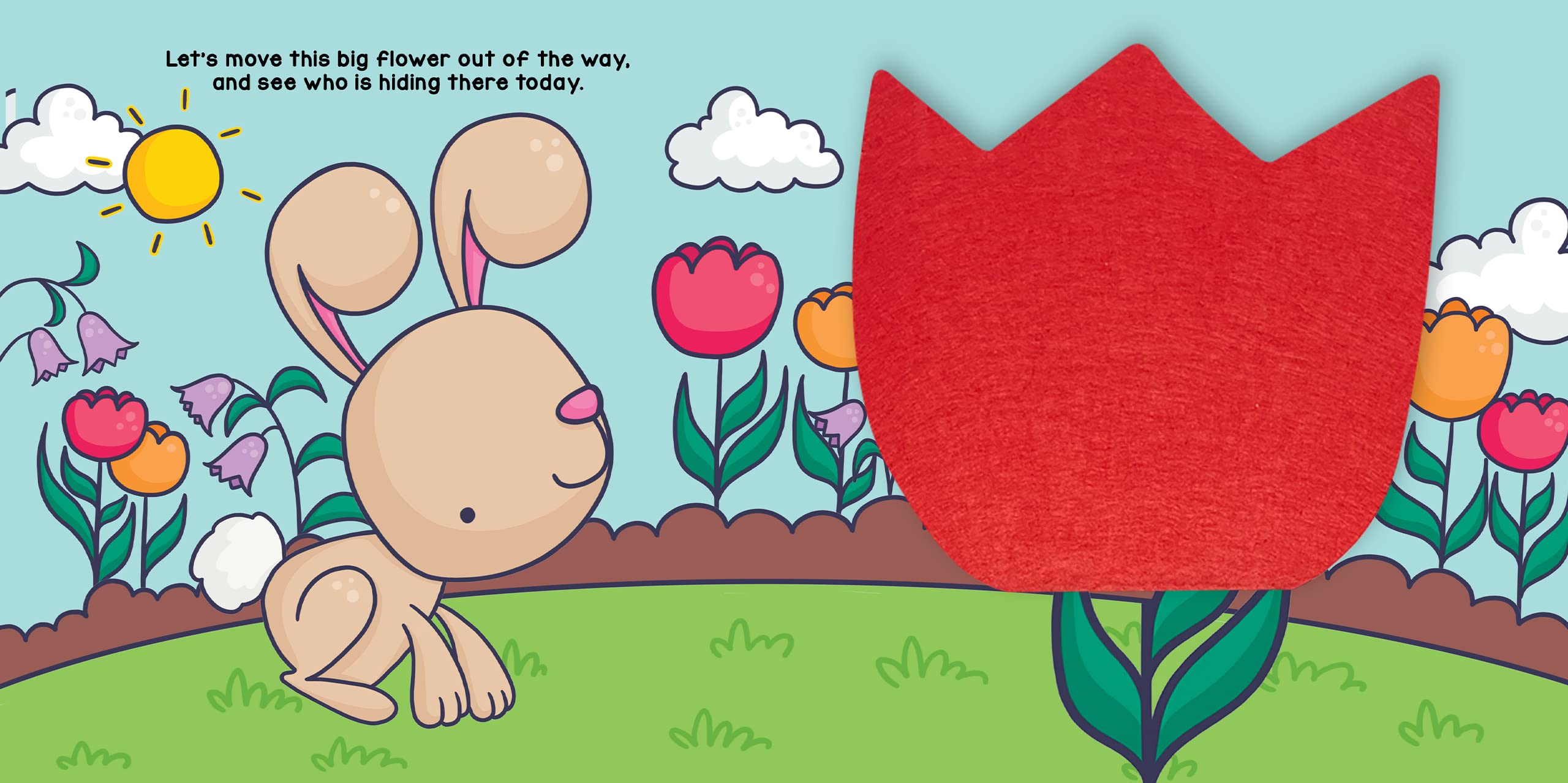 Little Hippo Books Peek and Seek In the Garden - Interactive Touch & Feel Board Book for Toddlers 1-3 Years | Sensory Learning & Early Development Baby Book | Perfect for Bedtime Stories, Playtime & Parent-Child Bonding