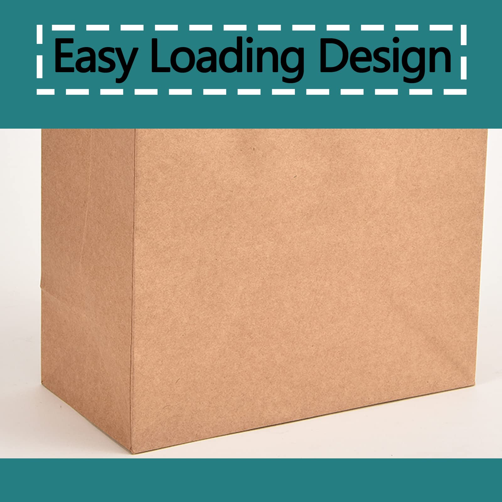 100 Pcs Kraft Paper Gift Bags with Handles - 5-8x6x11 Inch Bulk Gift Bags for Christmas, Baby Showers, Thanksgiving, Halloween, Easter, Mother's Day & Weddings - Perfect for Party Favors, Gift Wrapping & Special Occasions