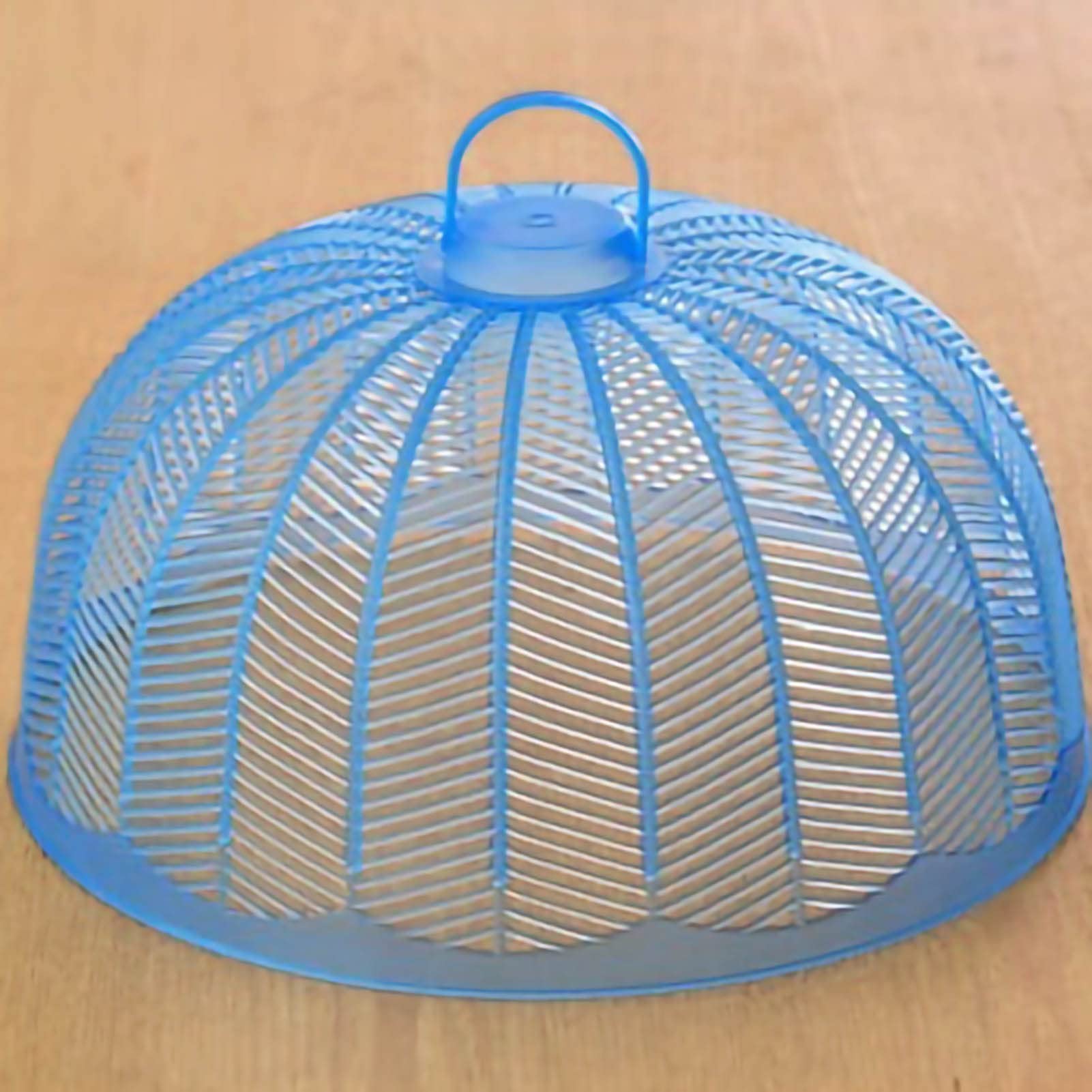Reusable Mesh Screen Food Cover Tent - Dust & Bug Proof Outdoor Picnic Food Protector for Camping, BBQ, and Backyard Parties (Blue)