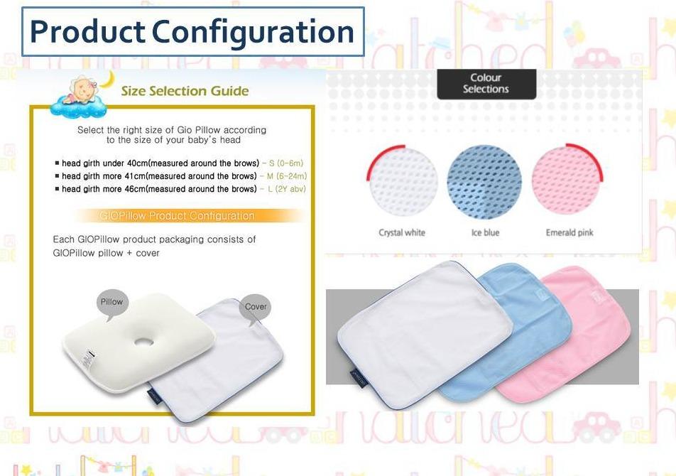 Gio Baby Pillow - Soft & Safe Infant Head Support for Newborns & Toddlers | Perfect for Crib, Stroller & Travel Use