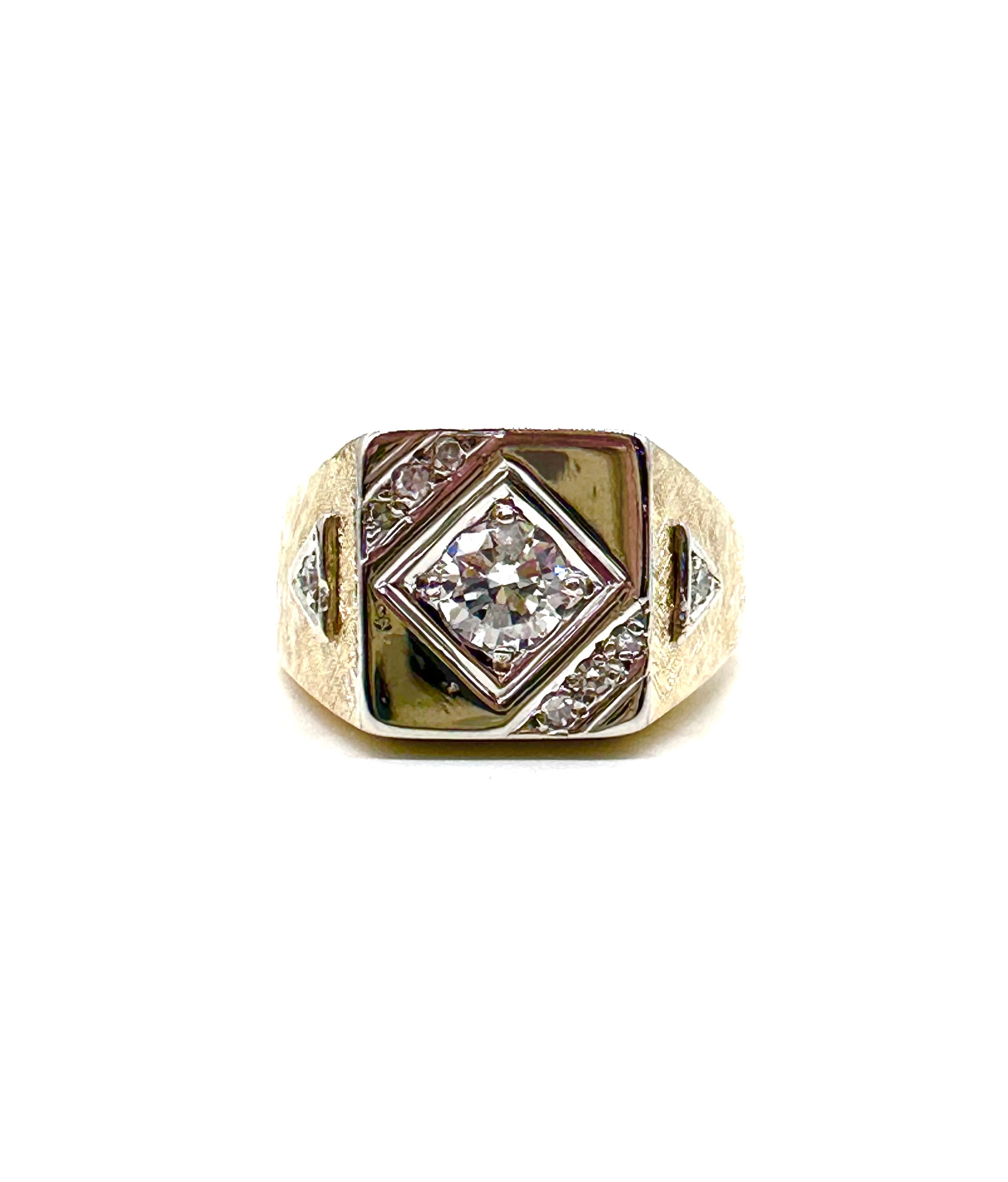 1 Carat Diamond Ring for Men - Elegant Solitaire Wedding Band & Engagement Ring - Perfect for Proposals, Anniversaries & Special Occasions