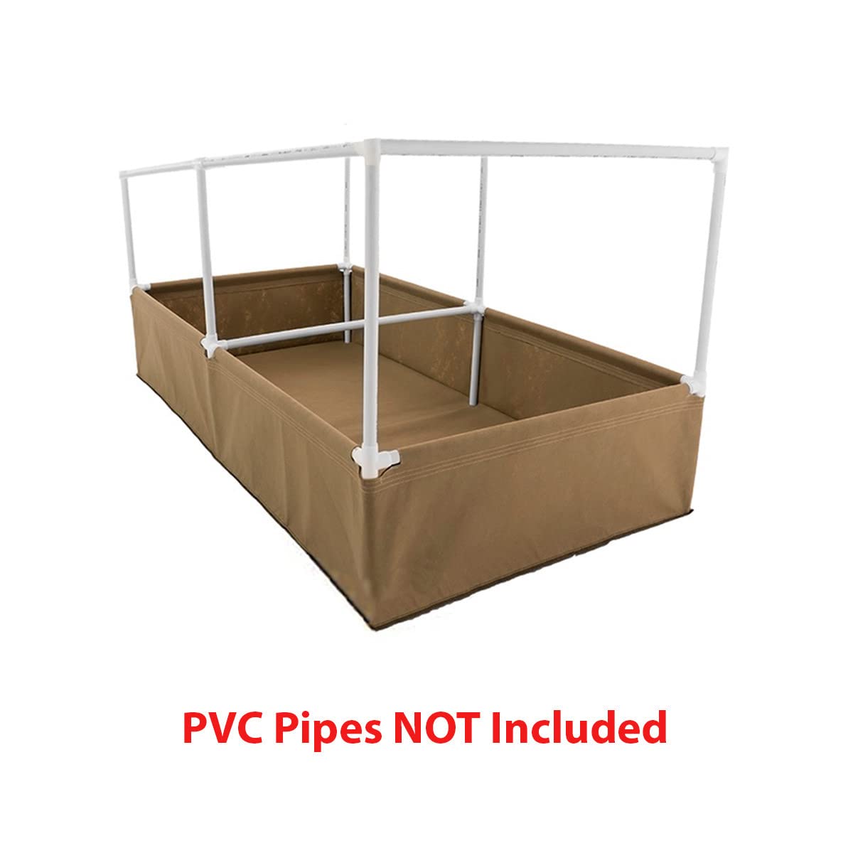 Grassroots Fabric Raised Garden Bed 4'x8' with Trellis - Durable Outdoor & Indoor Planter Box for Vegetables, Flowers, Herbs - Perfect for Backyard Gardening, Patio Decor, and Urban Farming