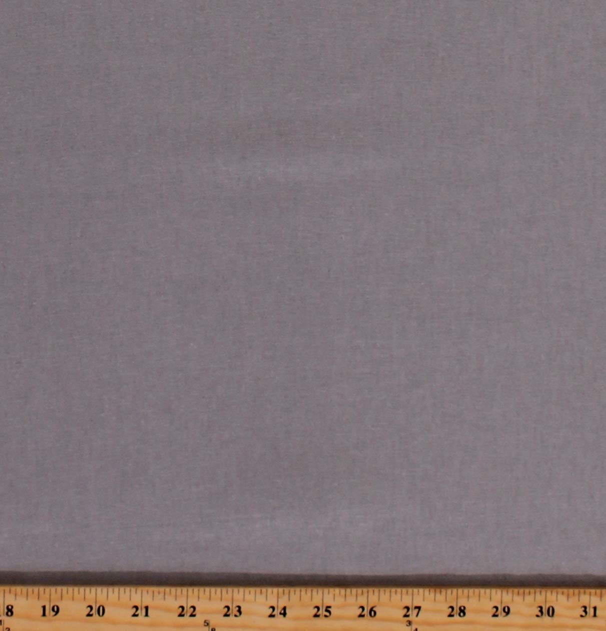 Premium Linen Blend Solid Gray Fabric - 52
