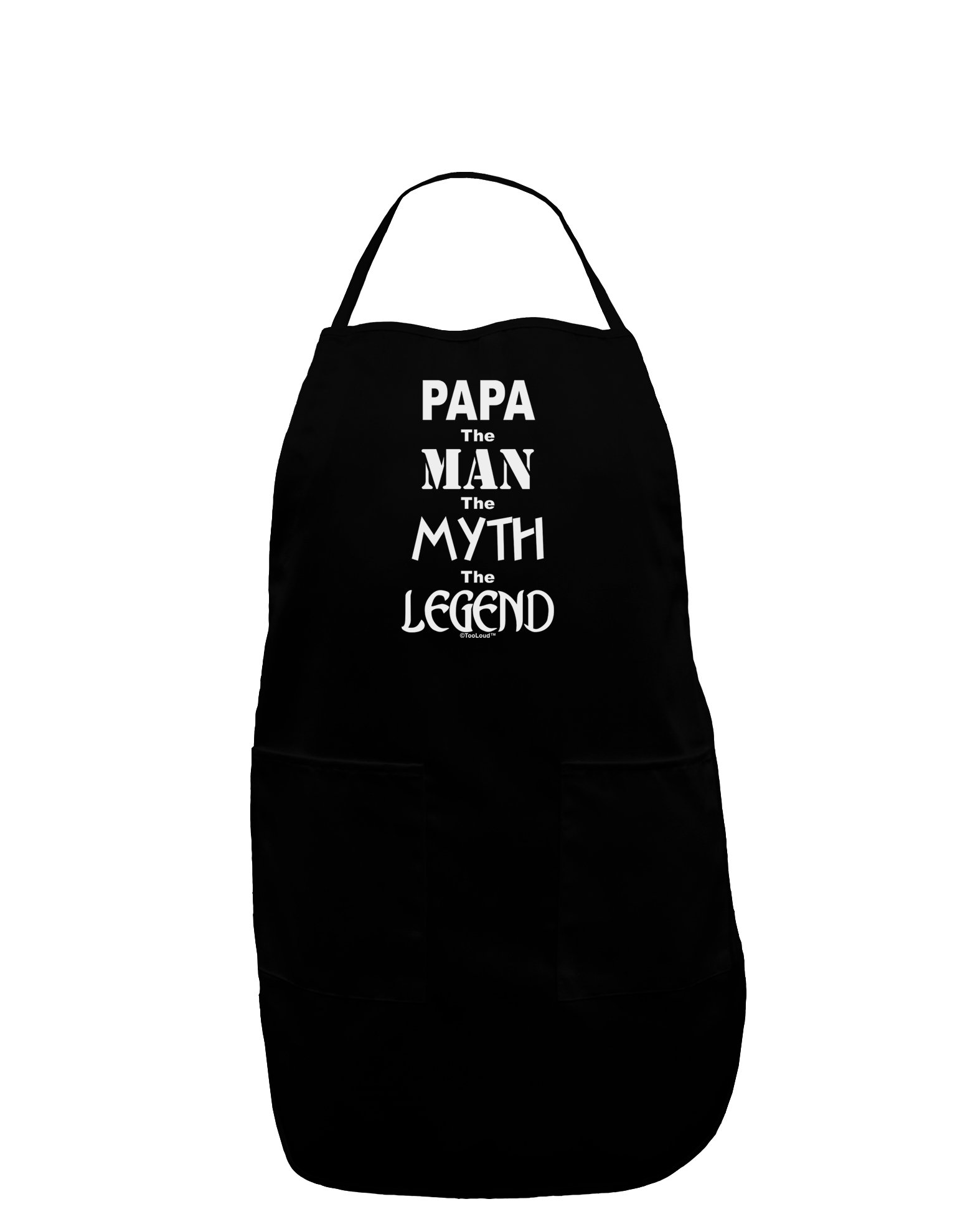 TooLoud The Man The Myth The Legend - Premium Dark Adult Apron for Cooking, Grilling & BBQ | Funny Gift for Dad, Husband & Men