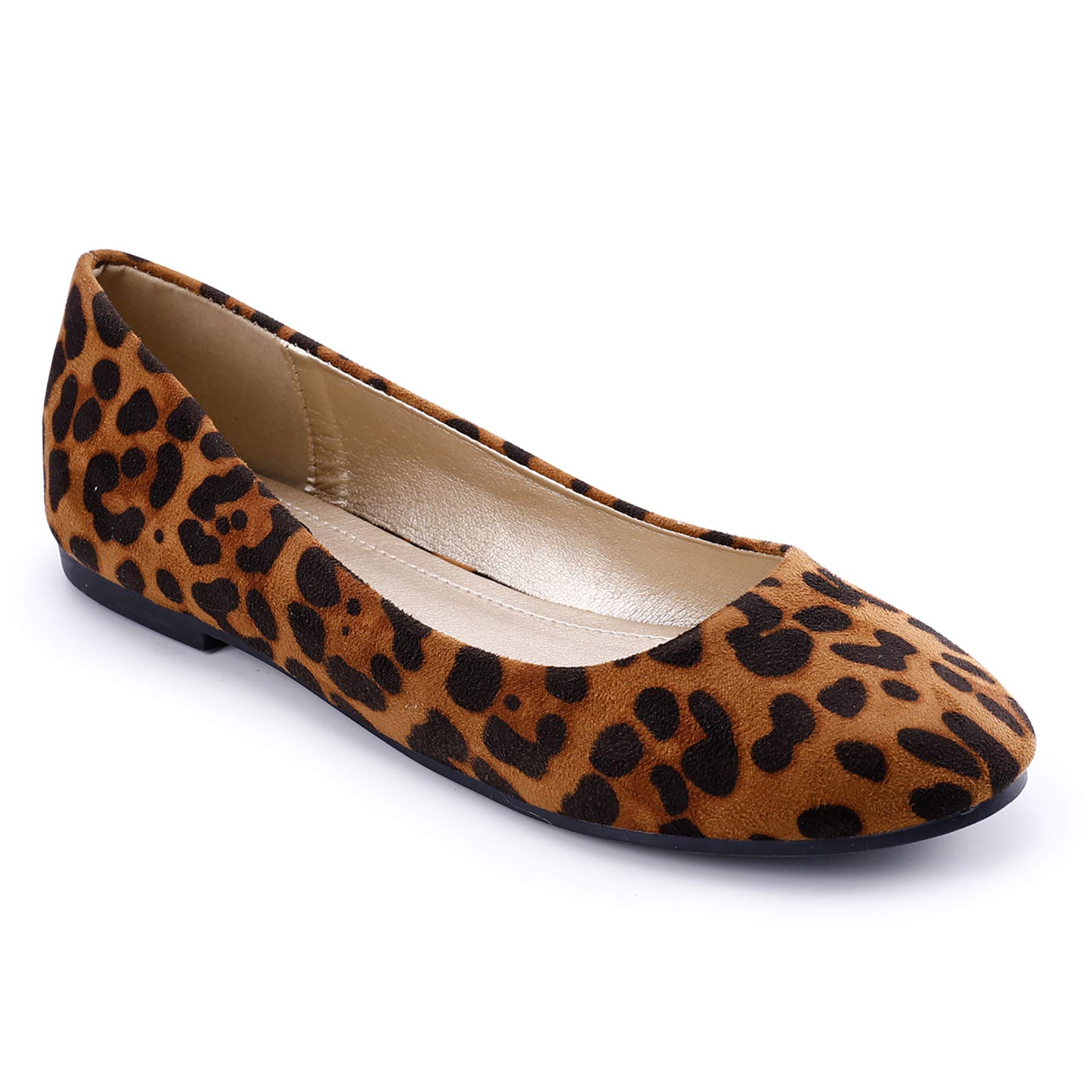 Trary Women's Comfortable Round Toe Slip-On Flats - Casual Dress Shoes for Work, Office & Everyday Wear