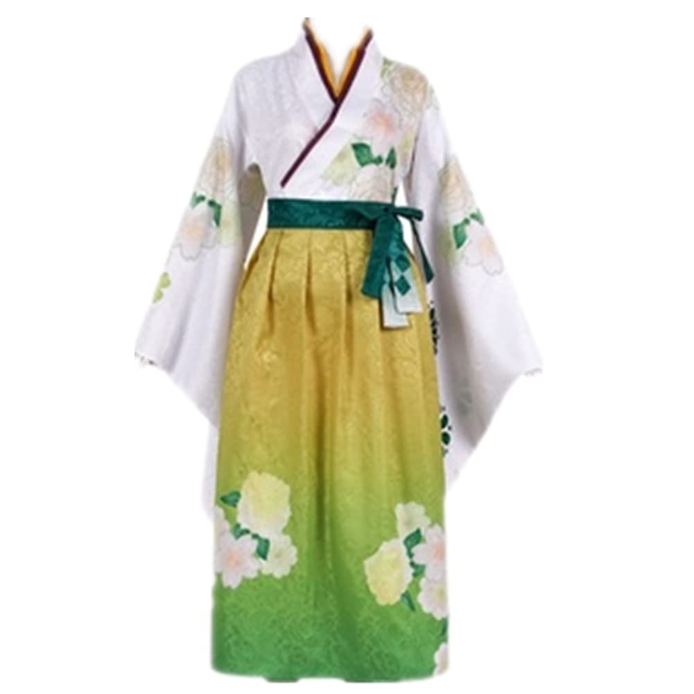 Nakano Yotsuba Cosplay Kimono - The Quintessential Quintuplets May Outfit with Wig & Shoes for Halloween, Anime Conventions & Cosplay Events