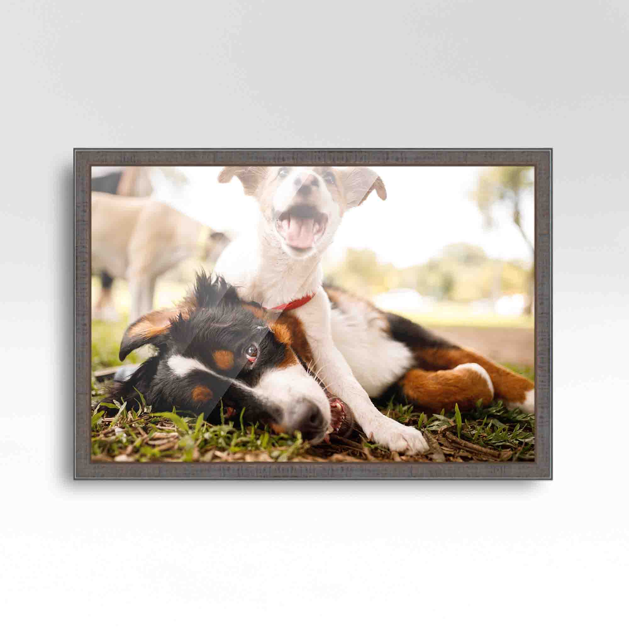 Kingsley Pewter 21x26 Inch Wood Picture Frame with UV Acrylic, Foam Backing & Hanging Hardware - Elegant Wall Decor for Photos, Artwork & Family Memories