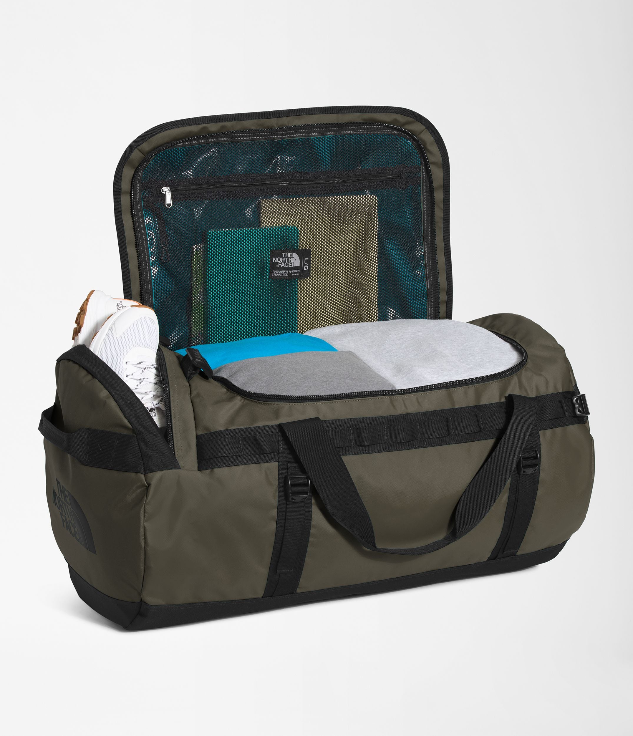 The North Face Base Camp Duffel Bag - Large Durable Waterproof Travel Duffel for Camping, Hiking & Outdoor Adventures - Perfect for Gear Storage & Adventure Travel
