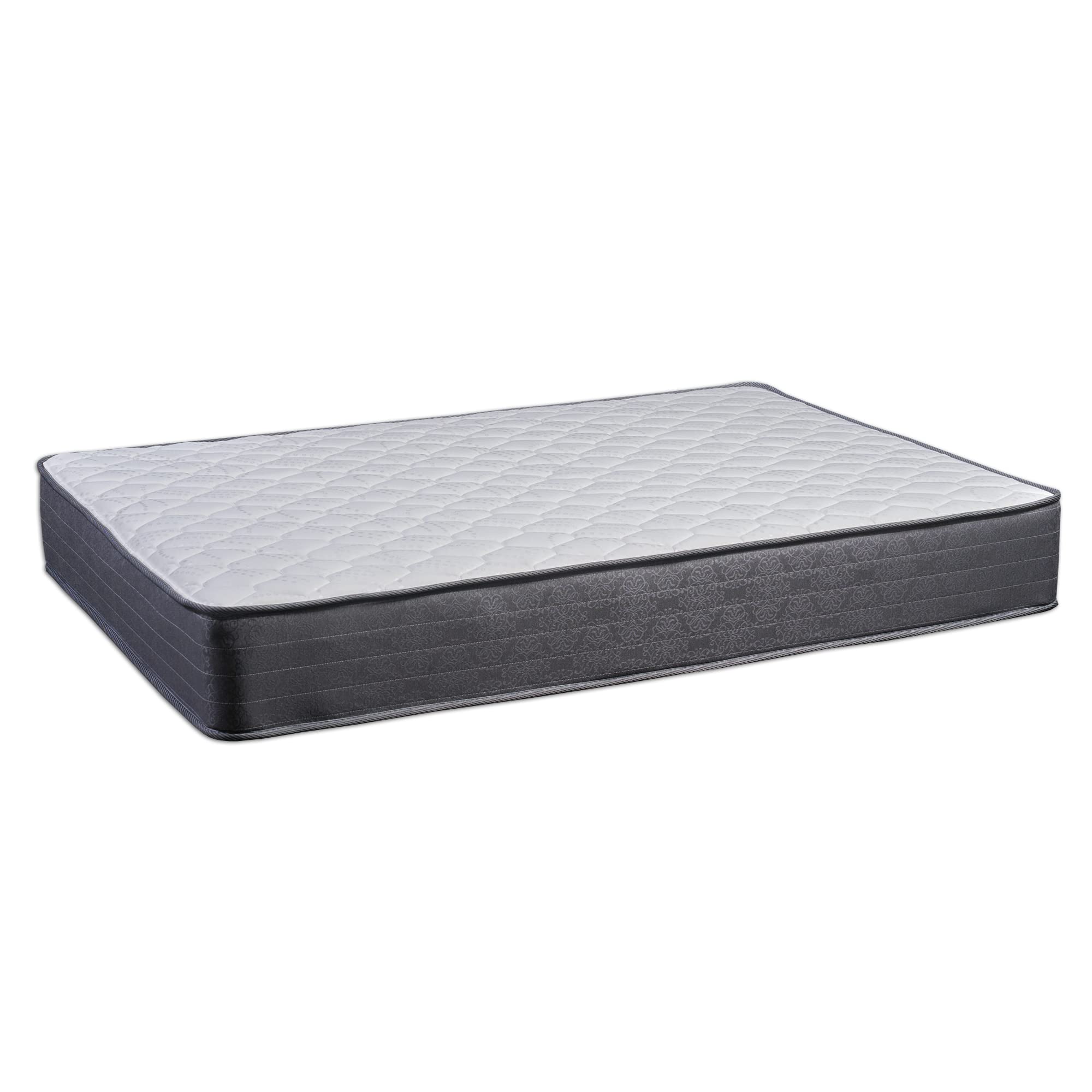 Treaton Twin 9 Inch Hybrid Mattress in a Box - Medium Firm Support for Back Pain Relief, Motion Isolation & Pressure Relief - Breathable & CertiPUR-US Certified - Perfect for Guest Rooms, Dorms & Small Spaces