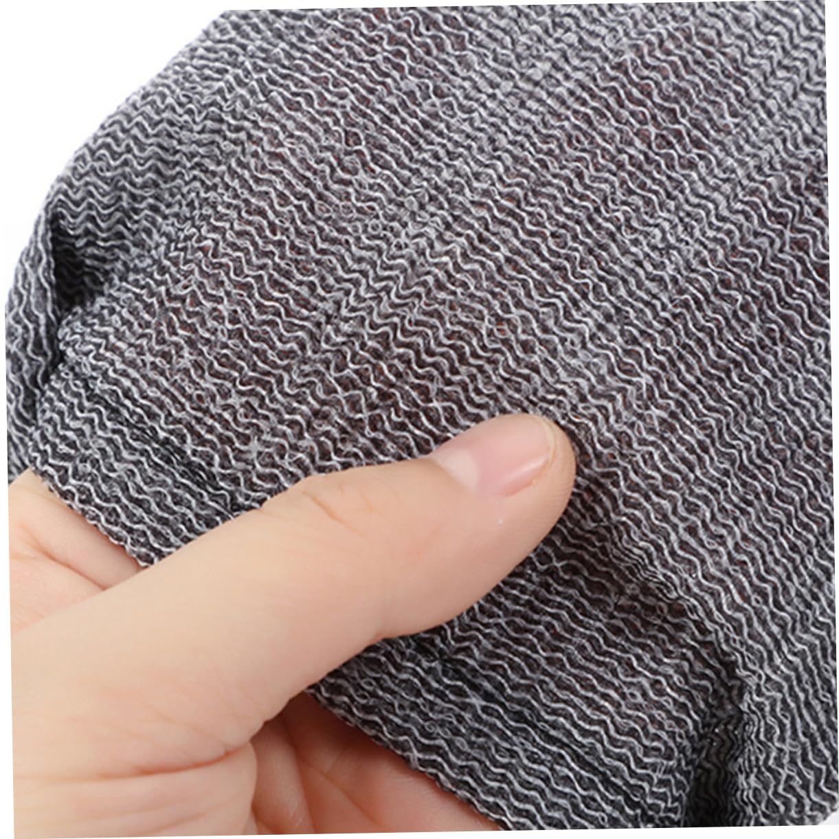 6-Pack Soap Bag Scrubber Sponges - Exfoliating Bar Soap Foam Pouch, Bubble Foam Net for Bath & Shower - Grey Polyester Soap Saver Bag for Face & Body (Perfect for Travel & Eco-Friendly Bathing)