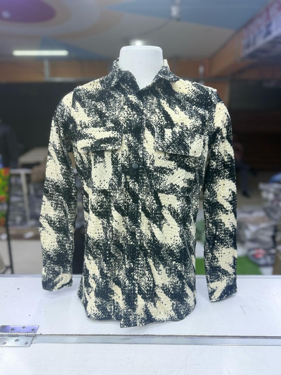 Stylish Men's Textured Checkered Long Sleeve Button Down Shirt - Casual Office Wear & Fall Fashion Essential