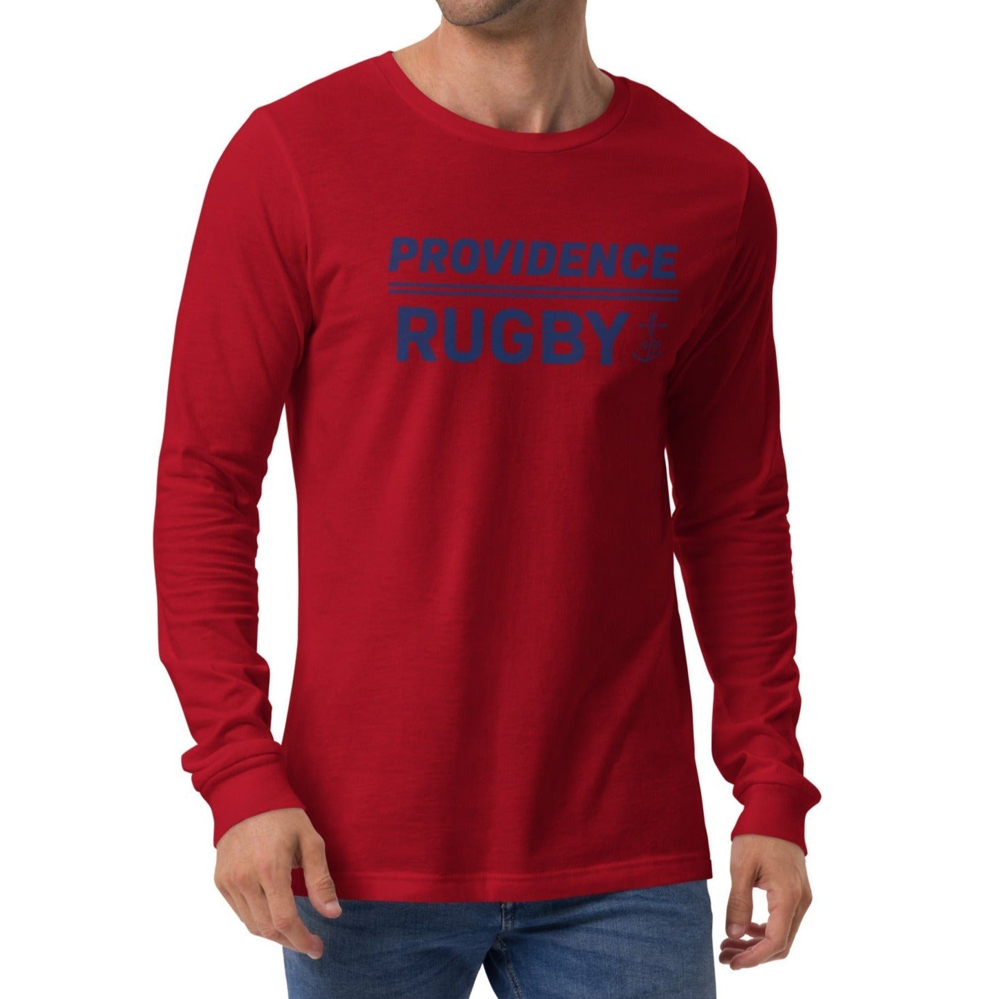 Providence RFC Long Sleeve Social T-Shirt - Comfortable Cotton Rugby Shirt for Men - Perfect for Casual Wear, Sports & Team Events
