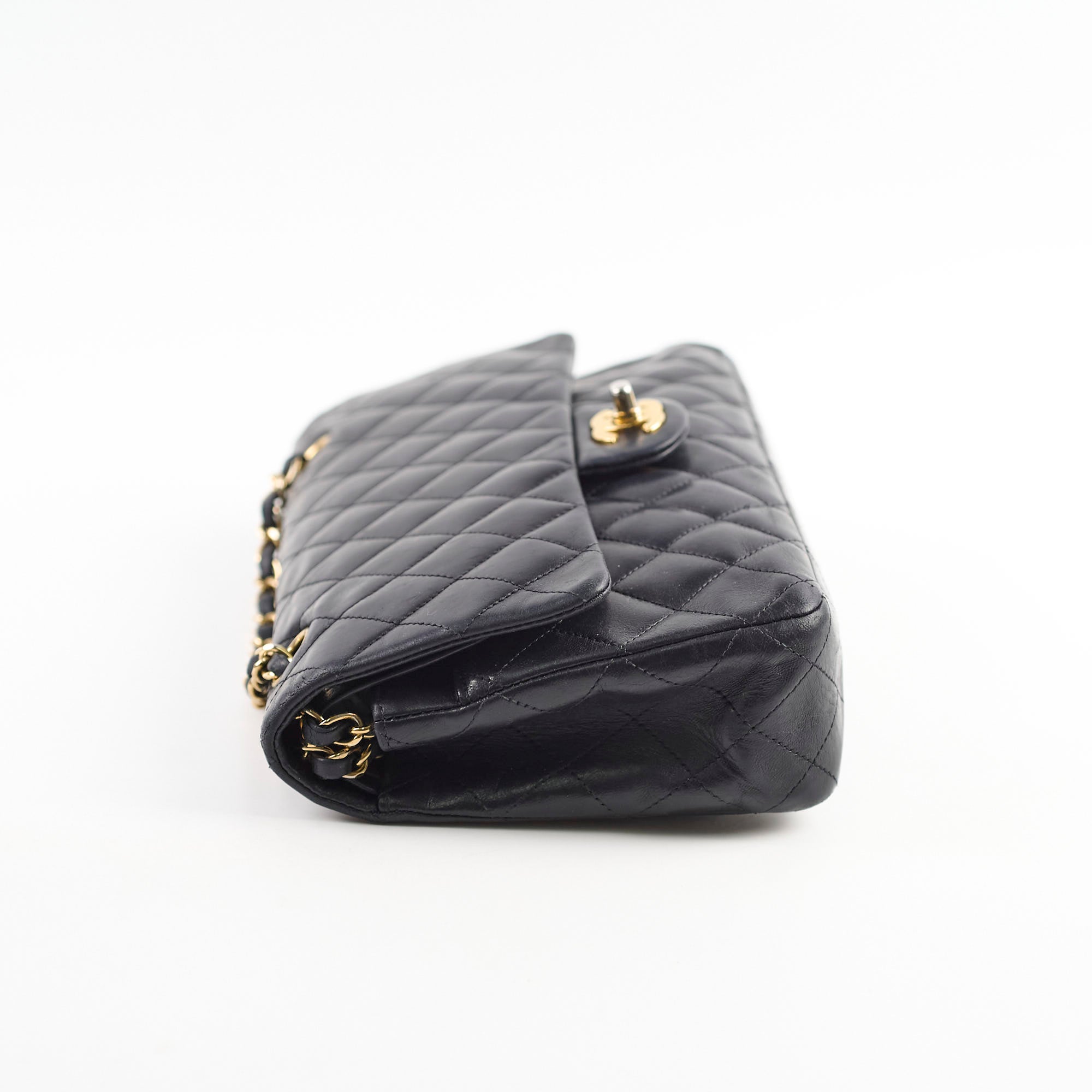 Chanel Medium/Large Double Classic Flap Bag in Black | Luxury Designer Handbag for Women | Perfect for Work, Evening Events & Everyday Use