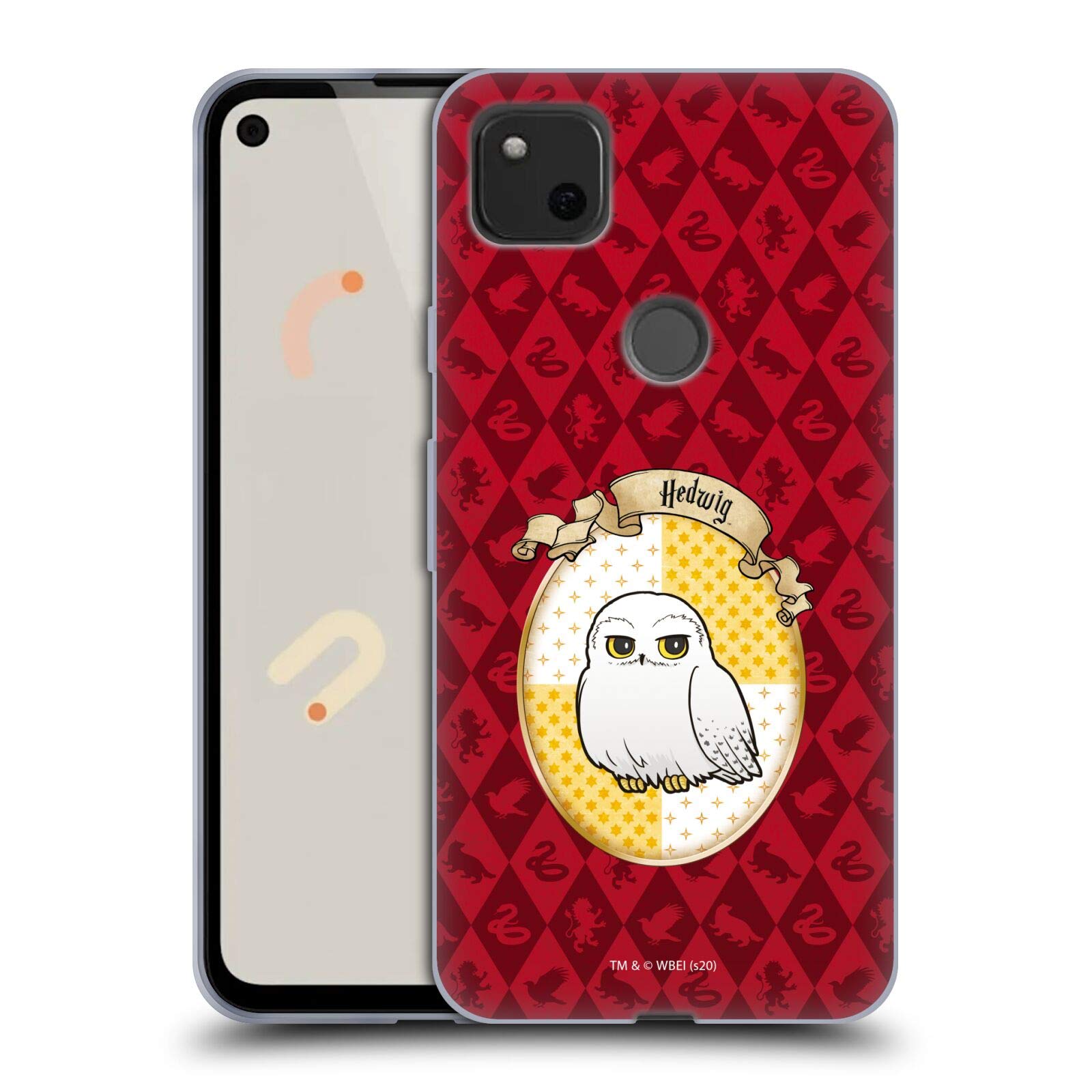 Harry Potter Hedwig Case for Google Pixel 4a - Soft Gel Cover for Fans