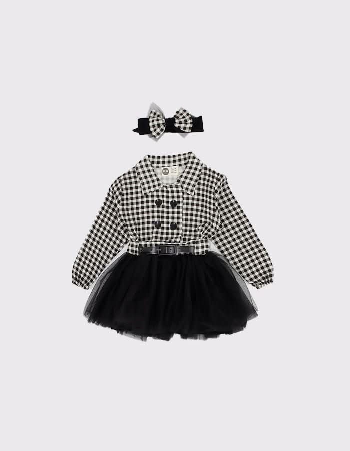 Girls Cotton Print Dress with Ruffles and Hairband - Perfect for Birthday Parties, Photo Shoots & Special Occasions