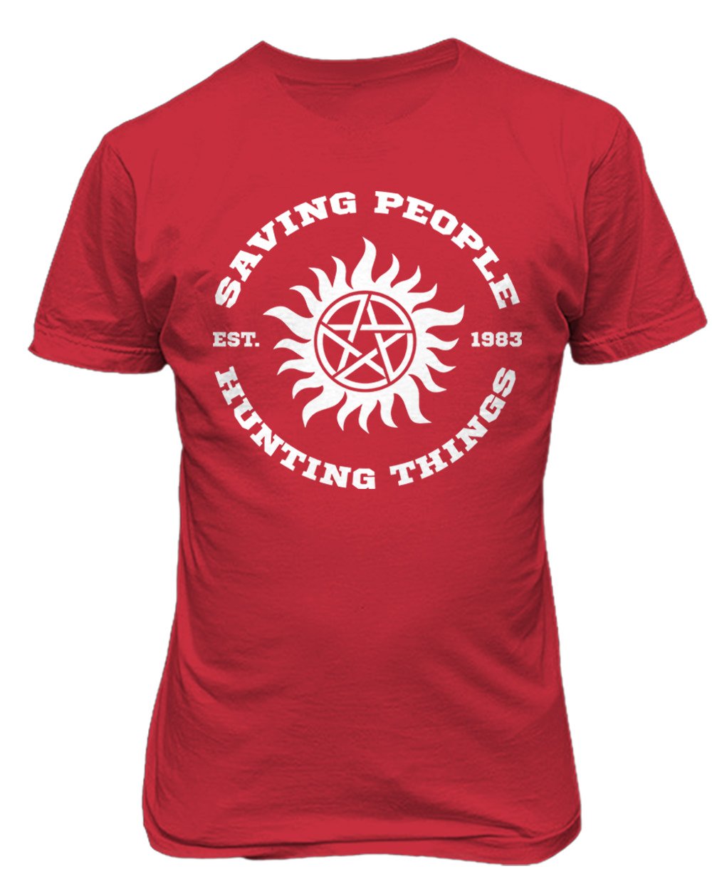 Supernatural Sam Winchester Graphic T-Shirt for Men - Soft Cotton Tee with Vintage Print - Perfect for Casual Wear, Fan Conventions, and TV Show Merchandise