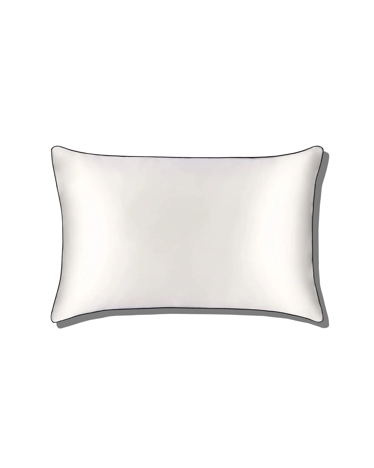 19 Momme 100% Pure Silk Pillowcase with Piping - Luxury Hypoallergenic & Breathable for Hair & Skin Care - Perfect for Bedroom, Travel & Gift Giving