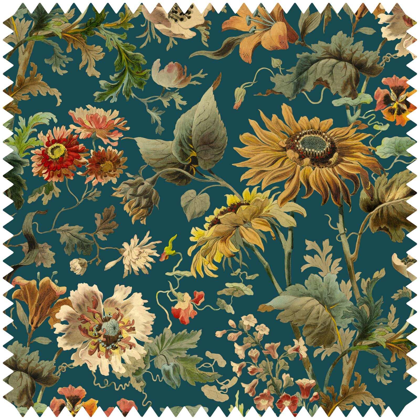 Avalon Velvet Fabric Swatch in Petrol Blue - Perfect for Upholstery, Drapery & Home Decor Projects