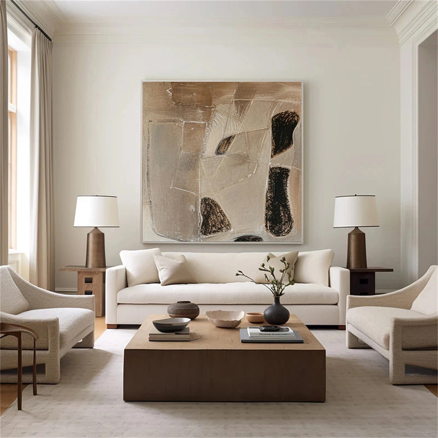Abstract Tranquility Wall Art Print #WS204 - Modern Home Decor for Living Room, Bedroom & Office
