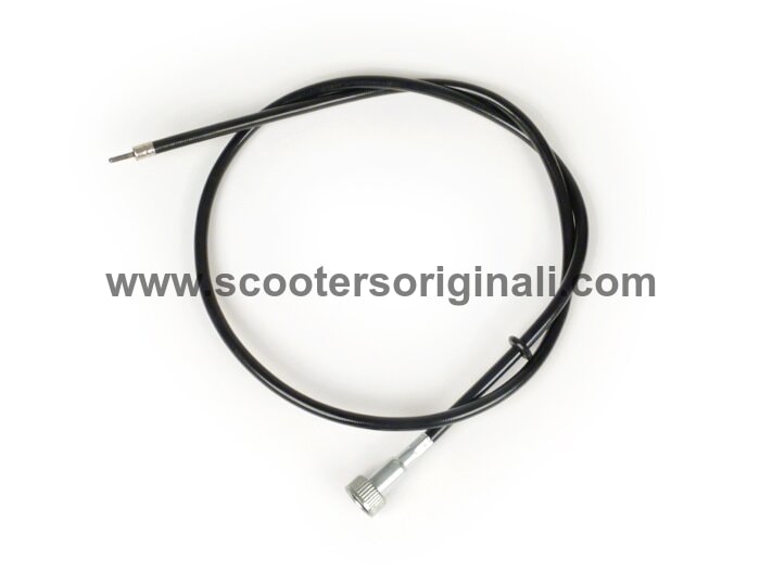 Vespa Speedometer Cable - Complete Replacement for P200E & P125X Scooters - High-Quality Black BGM PRO Part - Perfect for DIY Repairs & Scooter Maintenance