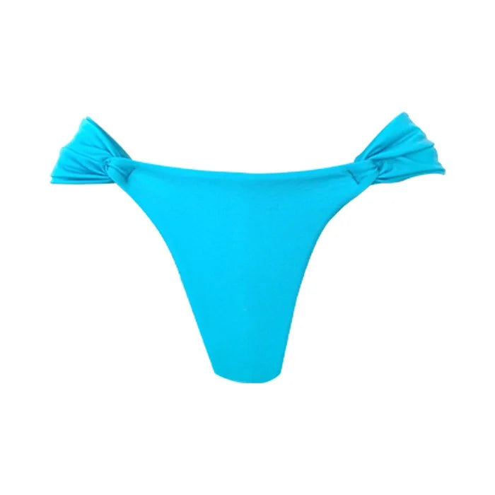 Turquoise Blue Brazilian Scrunch Bikini Bottom - High Waisted Swimwear for Women, Beach & Pool Party, Summer Vacation Essentials