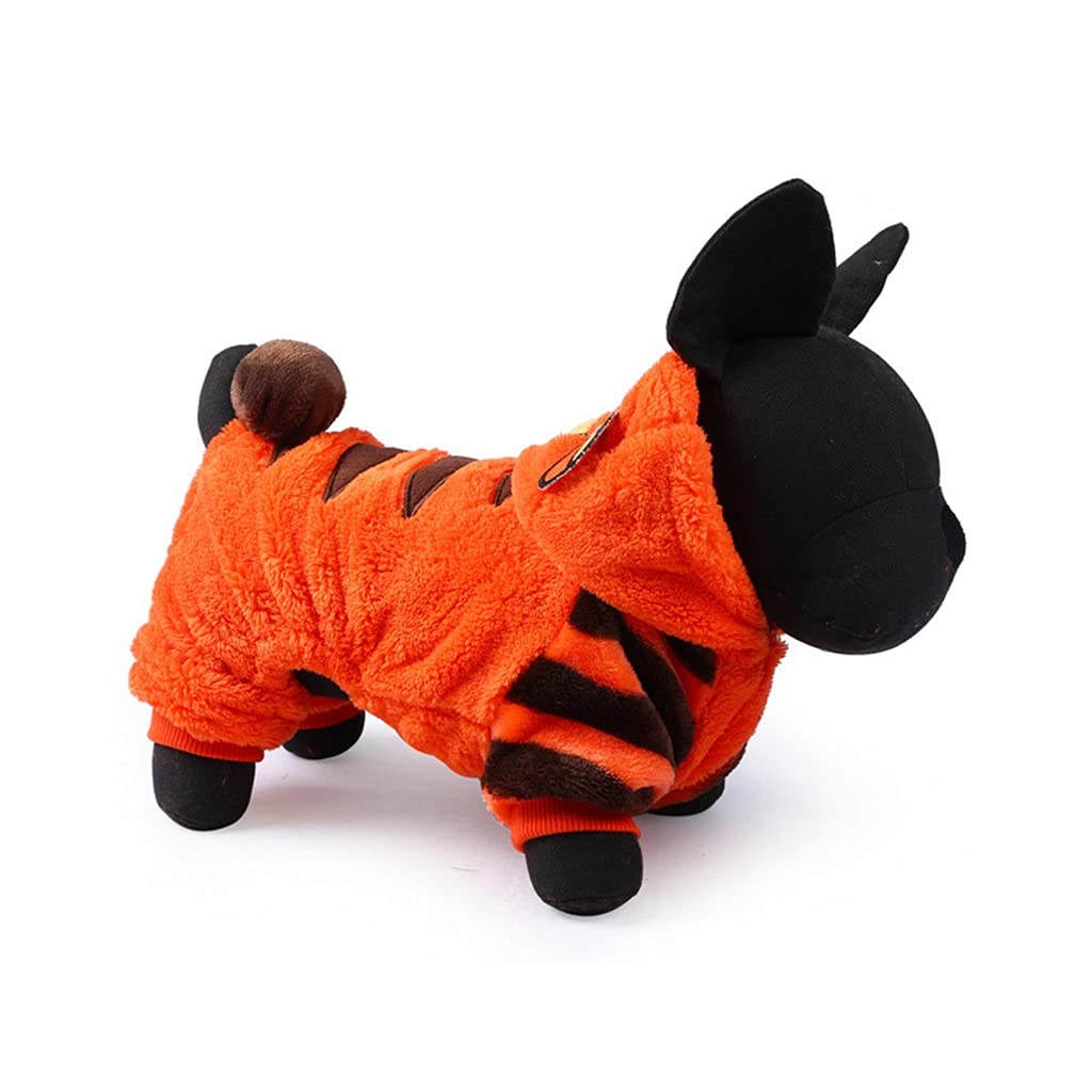 Warm Winter Dog Hoodie - Little Tiger Pet Coat for Small & Large Dogs, Chihuahua & Puppy Apparel | Cozy Outdoor Dog Clothing for Cold Weather Walks & Playtime