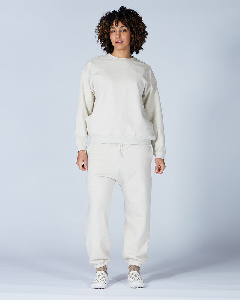 Eco-Friendly Recycled Cotton Sweater - Soft Crewneck Pullover for Men & Women | Perfect for Casual Wear, Yoga & Outdoor Activities