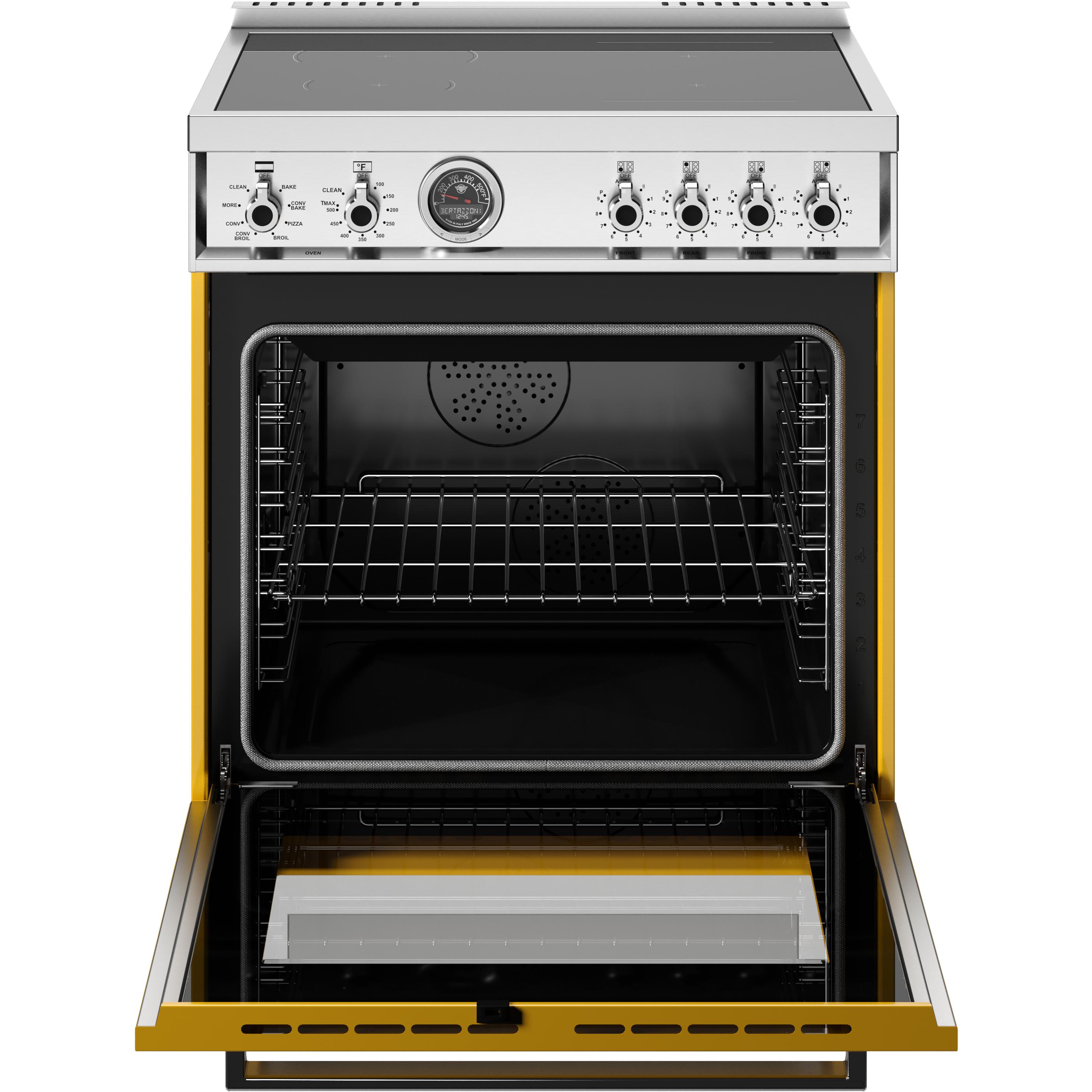 Bertazzoni PRO304IFEPGIT 30-Inch Freestanding Induction Range - Professional Italian Kitchen Appliance for Home Chefs & Cooking Enthusiasts | Perfect for Modern Kitchens, Open-Concept Homes & Gourmet Cooking