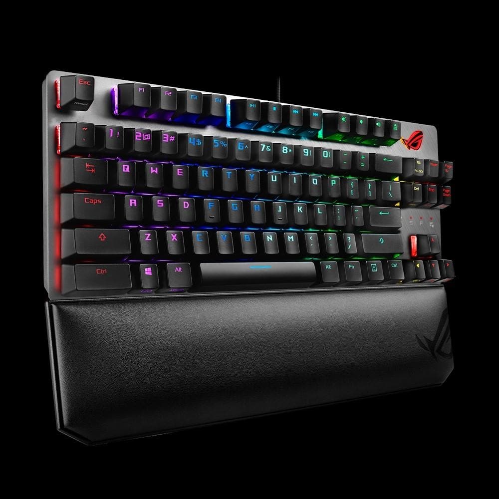 ASUS ROG STRIX SCOPE TKL Deluxe Mechanical Gaming Keyboard - Compact Tenkeyless Design, RGB Lighting, Cherry MX Switches (2-Year Warranty) - Perfect for Esports, FPS Gaming & Office Work