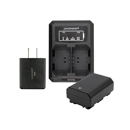 Original NP-FZ100 Battery & Charger Kit for Sony Cameras - High Capacity Replacement Battery with Fast Charger - Perfect for Sony A7 III, A7R III, A9 & More - Ideal for Travel, Vlogging & Professional Photography