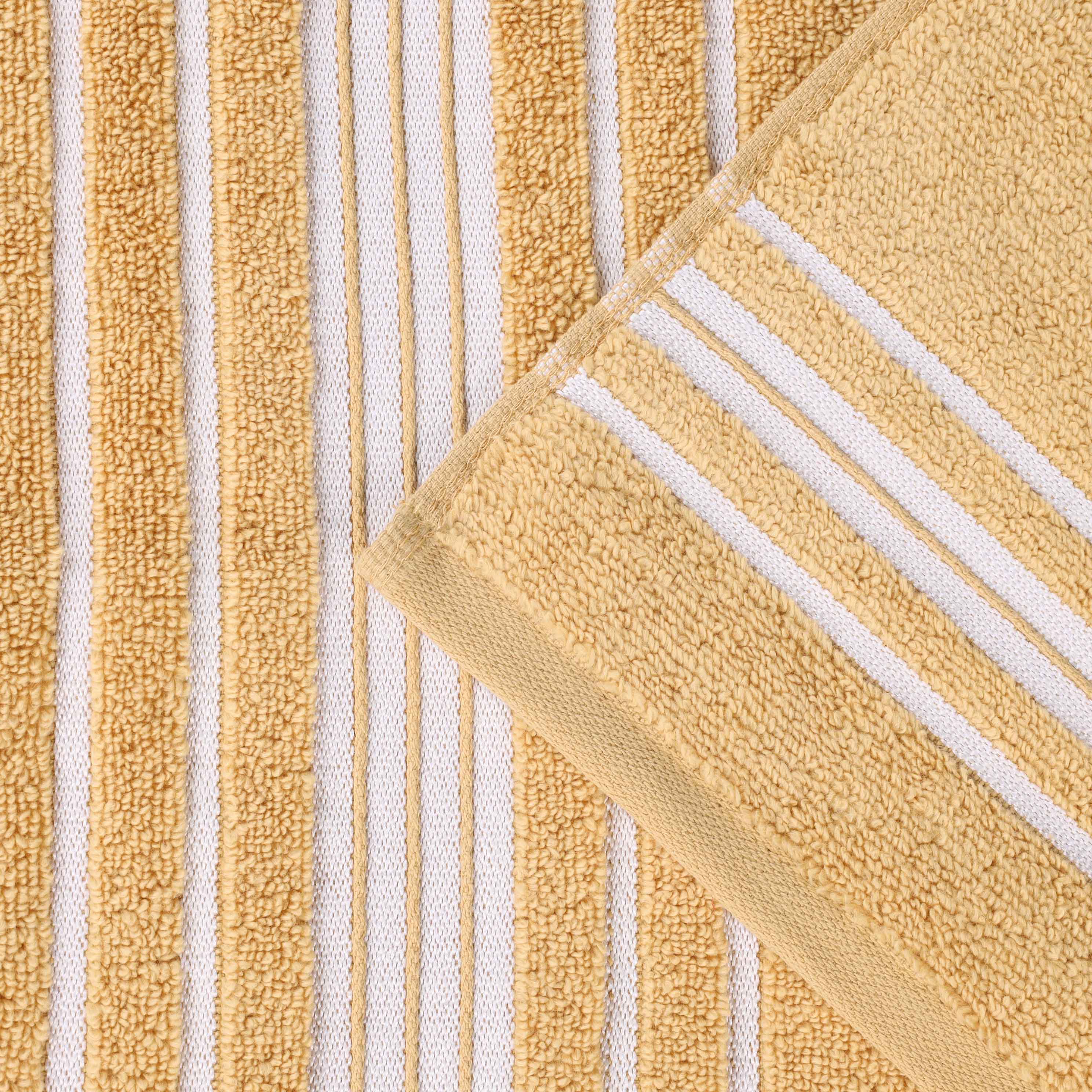 Premium 9-Piece Sadie Zero Twist Cotton Towel Set - Solid & Jacquard Floral Design | Ultra Soft & Absorbent Bath Towels, Hand Towels & Washcloths | Perfect for Spa, Bathroom & Luxury Home Decor