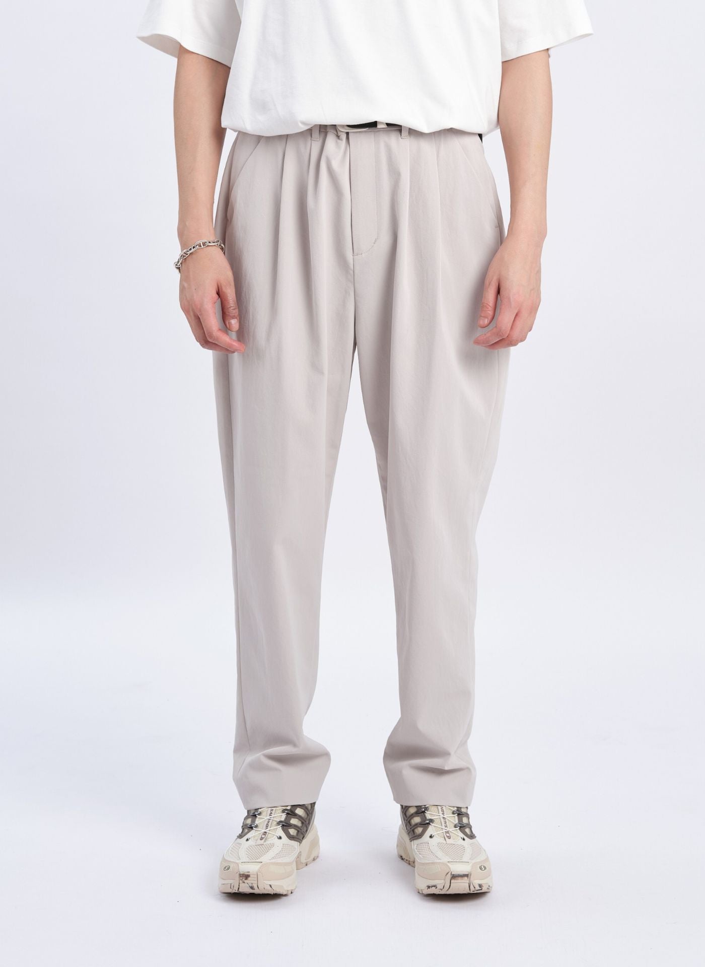 Premium Cotton Touch Solotex Ankle-Length Relaxed Tapered Pants (Size 10) - Comfortable Casual Wear for Office & Lounge