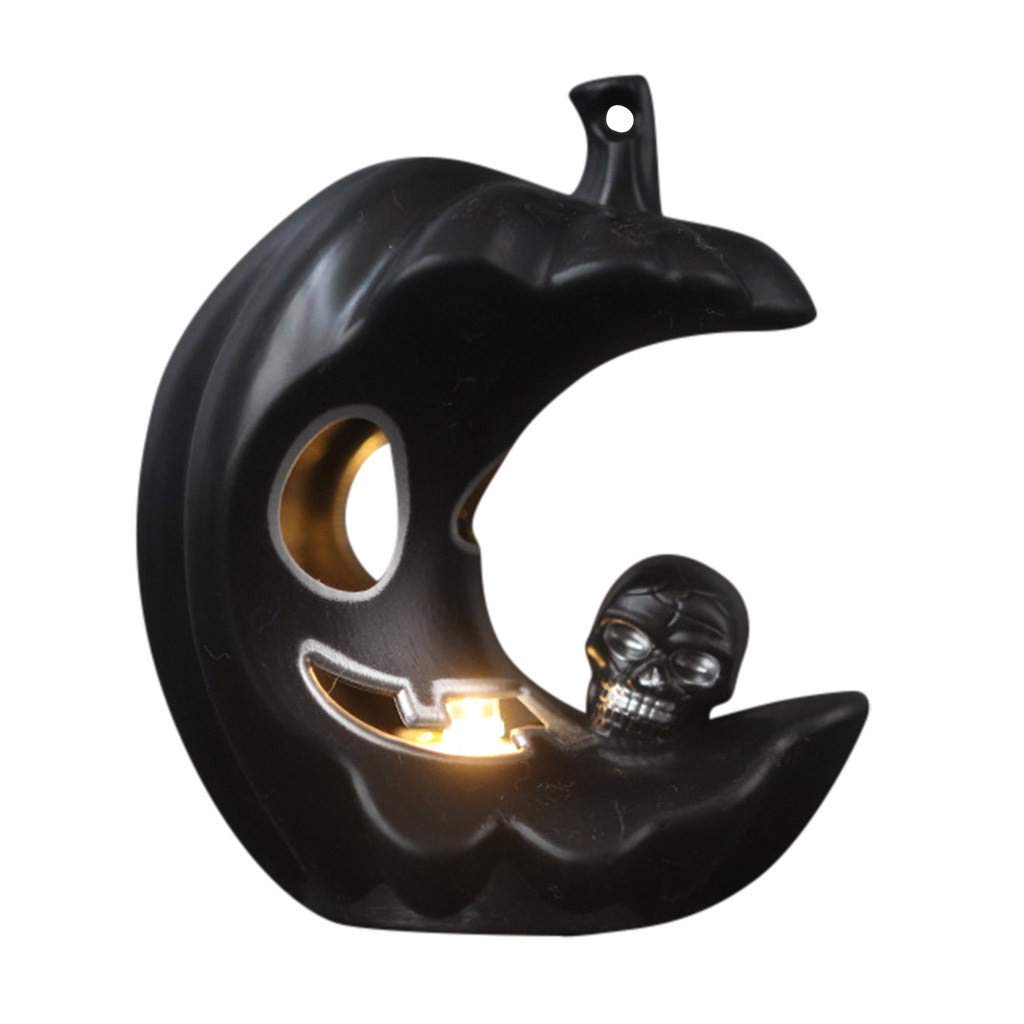 Flameless Halloween Candles - Scary Skull Lights for Home & Party Decor