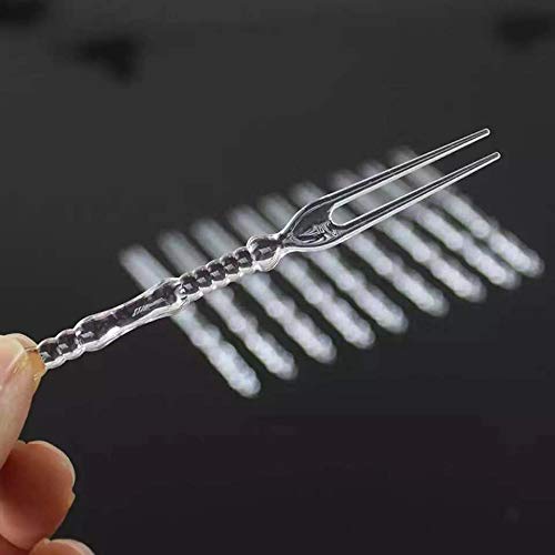 Disposable Plastic Fruit Forks - 400PCS Mini Appetizer Forks Set for Cocktails, Desserts, Parties & Picnics | Bistro-Style Tasting Forks for Cakes, Fruits & Finger Foods