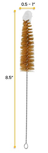 EISCO Tapered Bristle Brush for Tubes & Bottles - 8.5