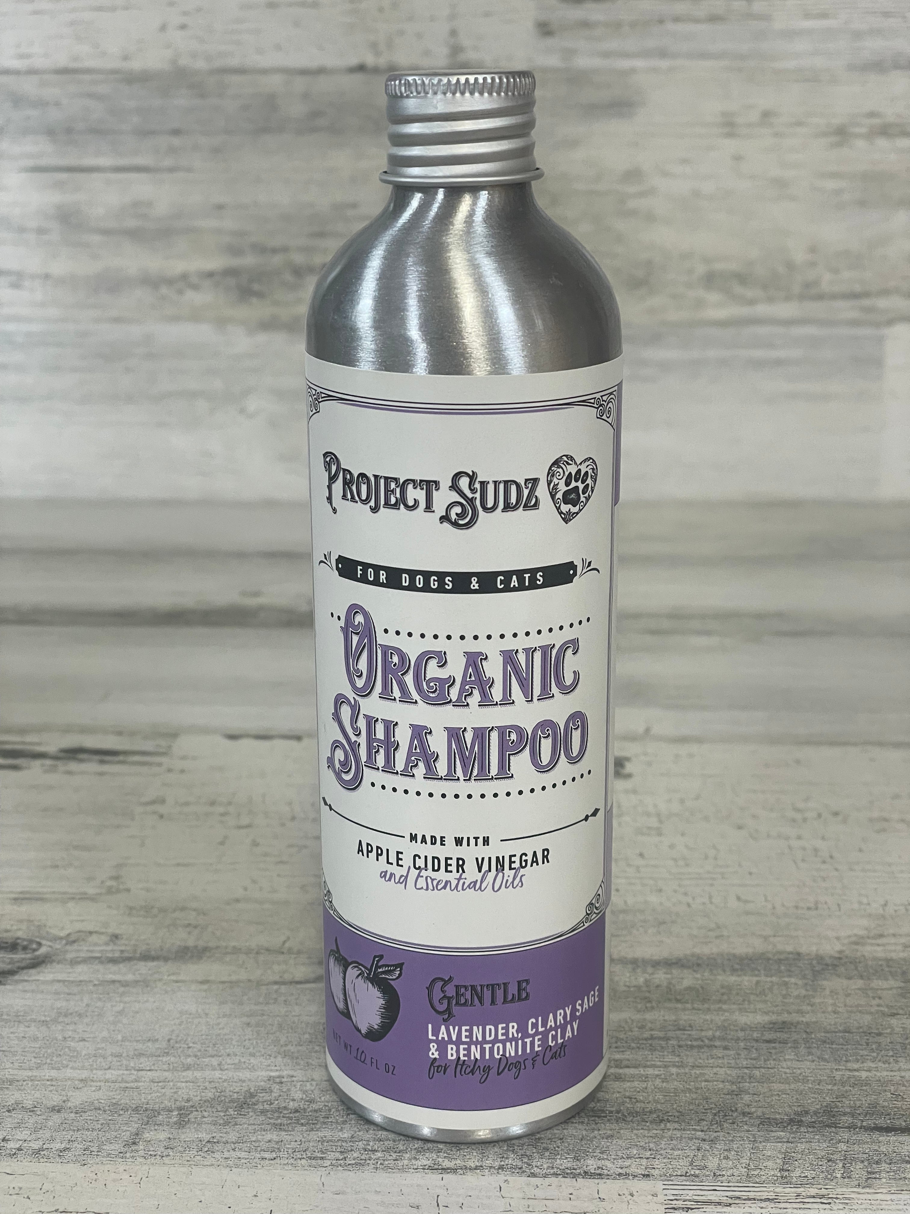Project Sudz Lavender Sage Liquid Shampoo 10oz - Natural Hair Care for Dry Scalp & Damaged Hair - Perfect for Daily Use & Relaxing Aromatherapy Shower