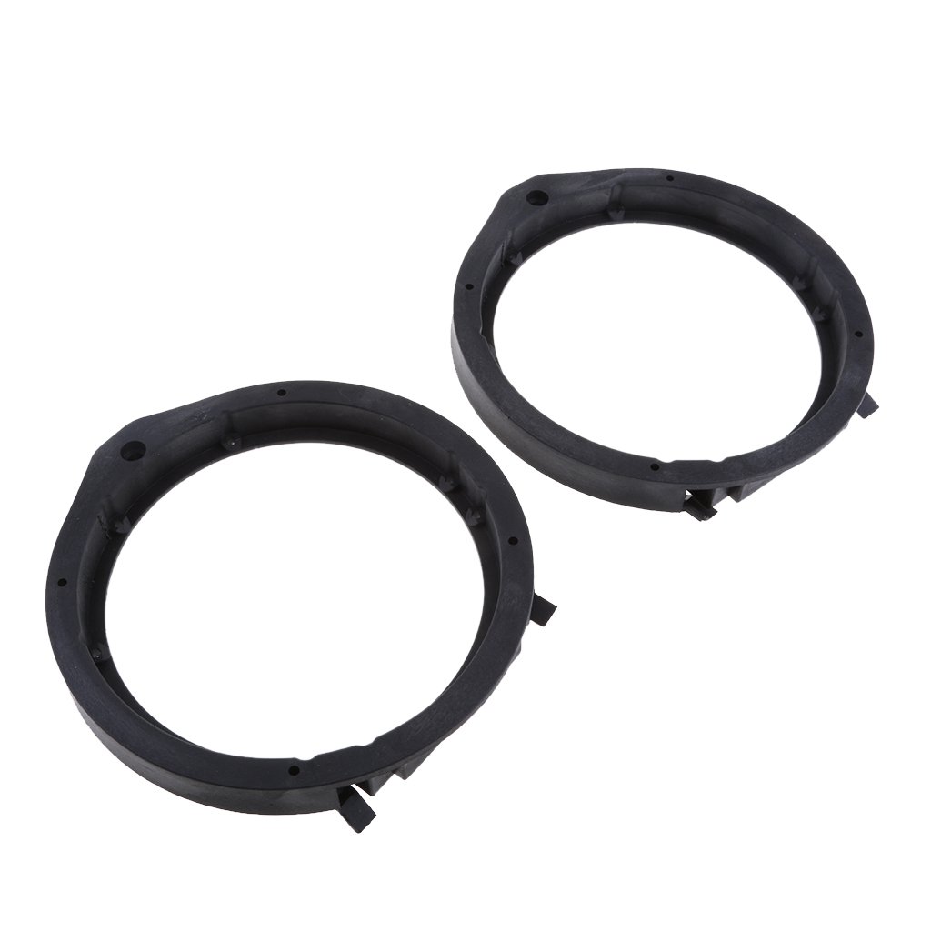 6.5 Inch Car Speaker Spacers & Adapter Rings - Universal Black Plastic Mounting Brackets for Honda Civic, Accord, CR-V, Fit, City - Perfect for Audio Upgrades & DIY Car Stereo Installations