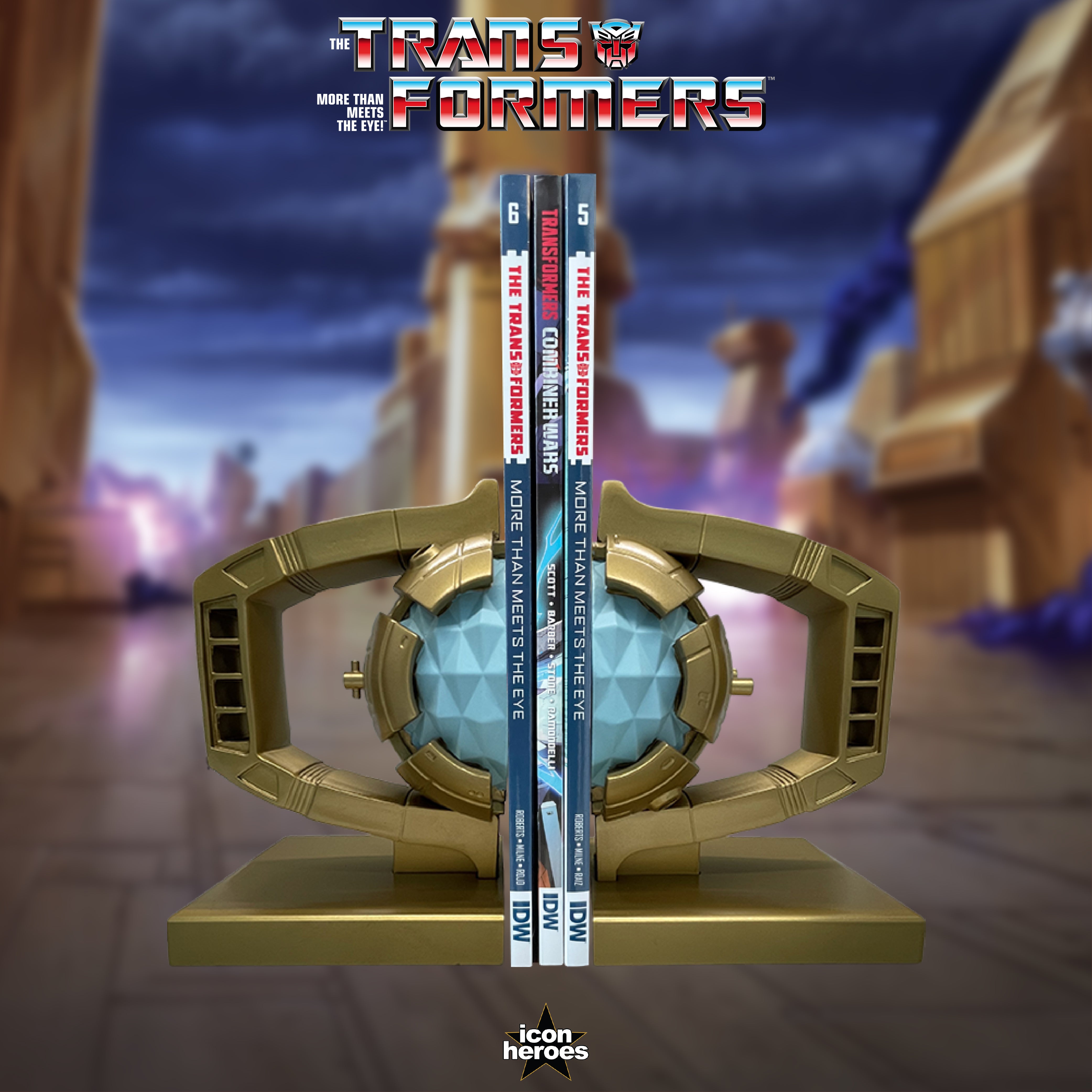 Transformers Matrix of Leadership Bookend - Golden Lagoon Exclusive Collectible for Home & Office Display - Perfect for Movie Fans & Action Figure Collectors