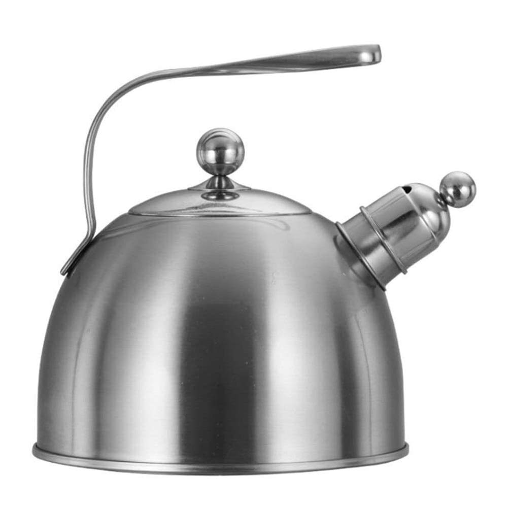 Premium 2.3L Stainless Steel Whistling Tea Kettle - Induction Compatible Stovetop Kettle with Soft Grip Handle & Matte Finish | Perfect for Home, Office & Camping Tea Brewing