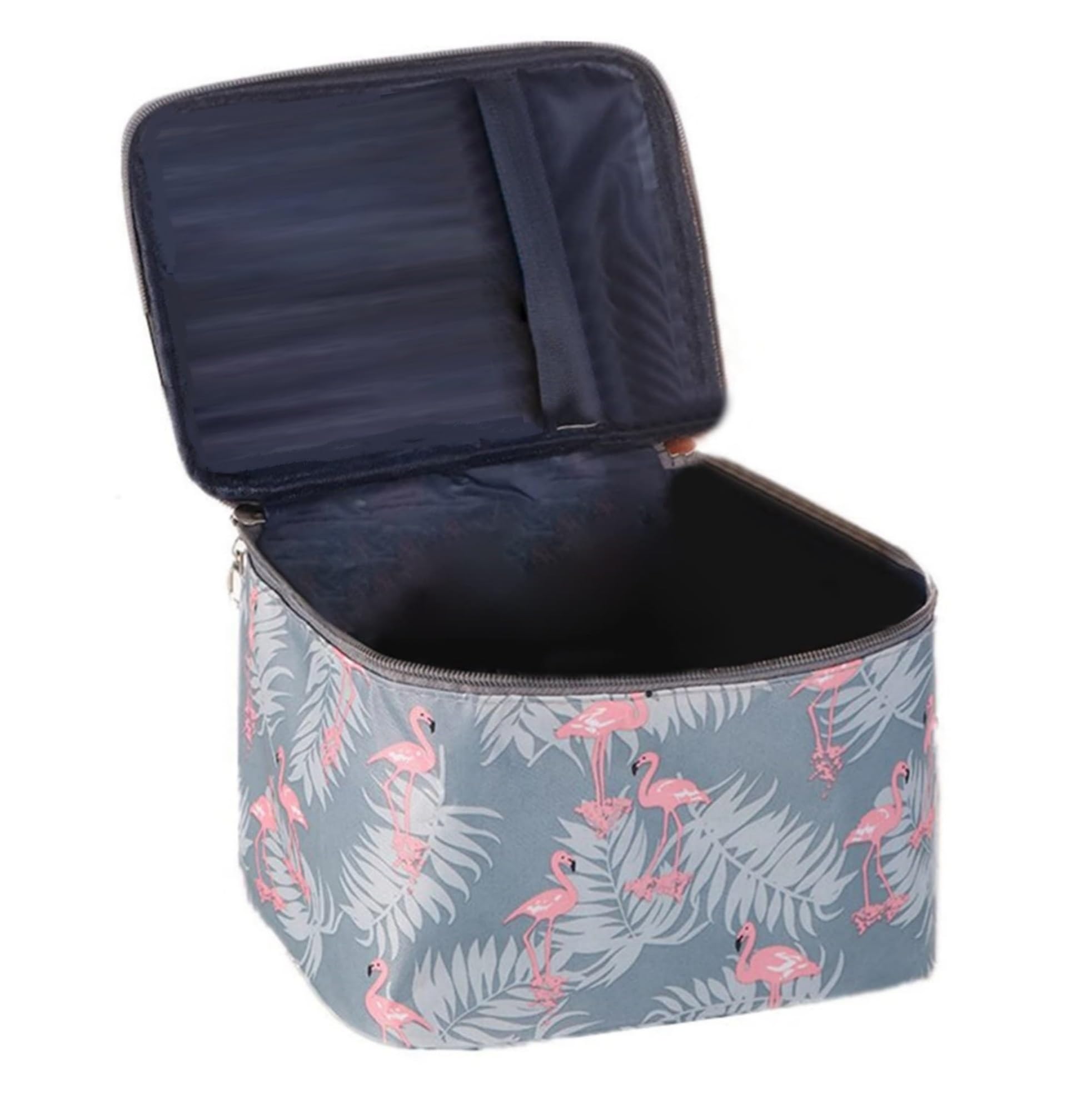 VIULVUK Professional Large Makeup Kit Organizer for Women | Waterproof Cosmetic Bag with Multiple Compartments | Travel Toiletry Pouch & Wash Bag | Perfect for Skincare Accessories Storage & Travel Essentials (Grey) - Ideal for Home, Travel, and Salon Use