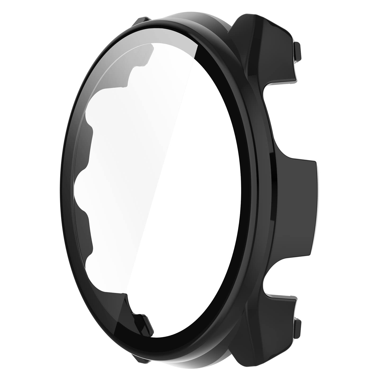 2-Pack Durable Hard PC Bumper Case with Tempered Glass Screen Protector for Garmin Forerunner 965 Smartwatch - Shockproof & Scratch-Resistant Protective Cover for Running, Hiking & Outdoor Sports