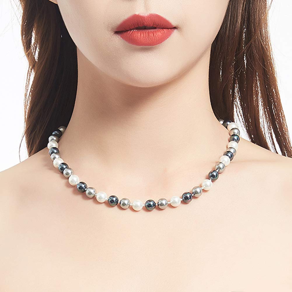 Elegant Beaded Pearl Choker Necklace for Women - Fashion Jewelry Birthday Gift | Perfect for Weddings, Parties & Special Occasions